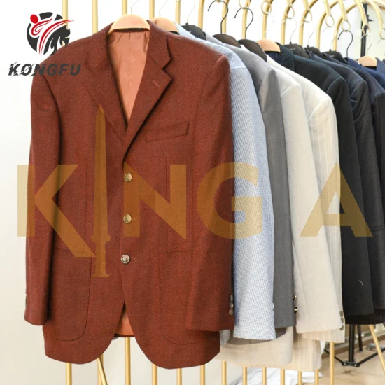 Ukay fardos de roupas usadas a granel China vestuário fornecedor de roupas de segunda mão formal terno masculino de negócios do Reino Unido
